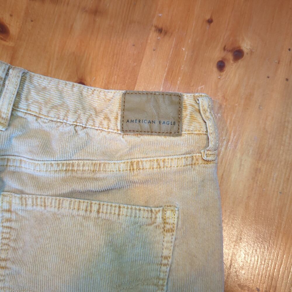 American Eagle Peach Corduroy Shorts Y2K Soft Girl Festival Size 8 - Picture 3 of 6